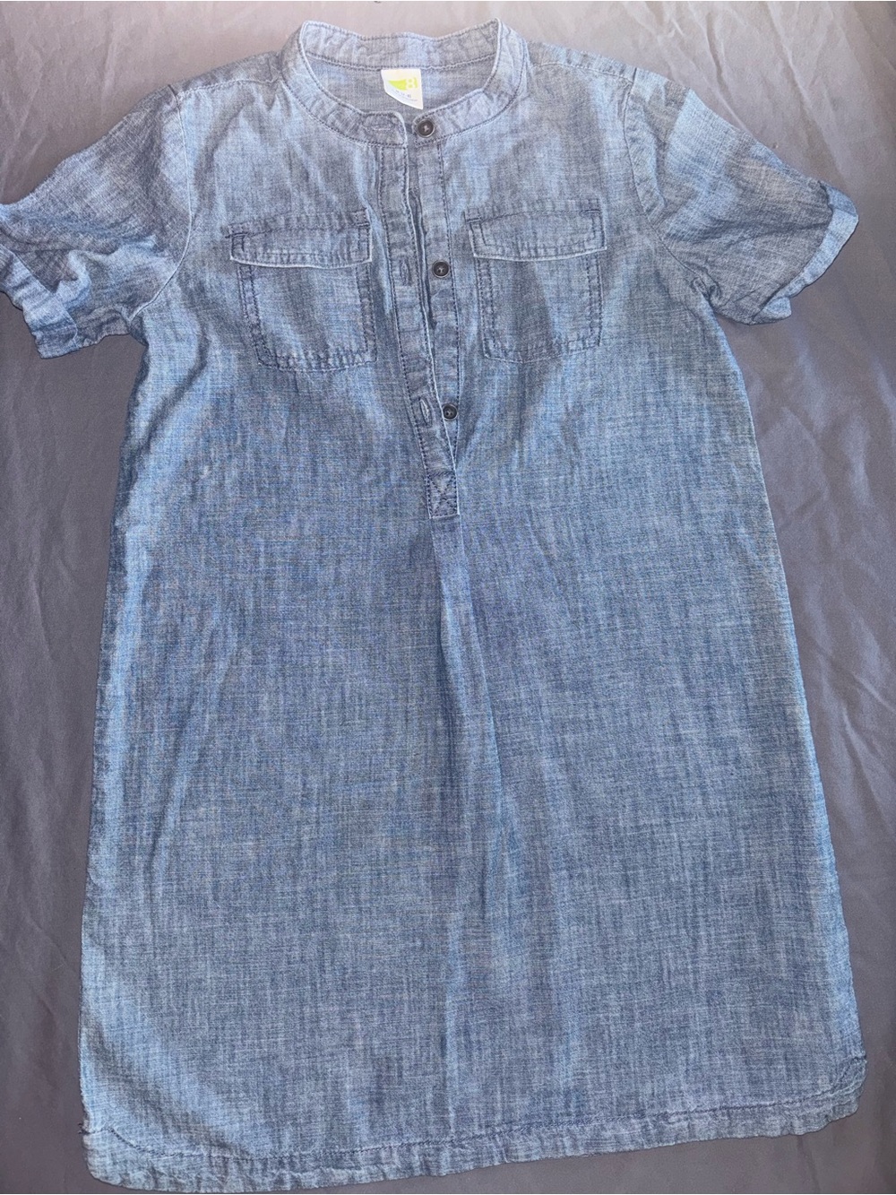 Girls Denim Blouse Sz 7/8